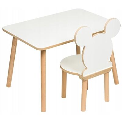 PlayPals Furniture Kindertafel en stoel set 50 x 70 x 47 cm Kindertafel en stoel Met tafel, tafel en stoelen Kinderdesign MDF en hout PlayPals Furniture Kindertafel en stoel set 50 x 70 x 47 cm Kindertafel en stoel Met tafel, tafel en stoelen Kinderdesign MDF en hout
