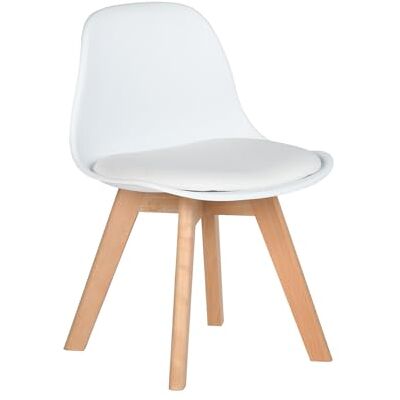 FurnitureR 1 kinderstoel met brede en zachte zitting, poten van massief beukenhout, stabiele stoel met rugleuning voor kinderkamer, geschikt voor kinderen van 1 tot 6 jaar, polypropyleen + PU, FurnitureR 1 kinderstoel met brede en zachte zitting, poten van massief beukenhout, stabiele stoel met rugleuning voor kinderkamer, geschikt voor kinderen van 1 tot 6 jaar, polypropyleen + PU,