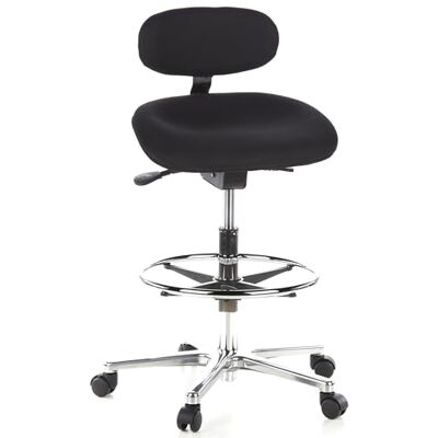 hjh OFFICE 608300 Draaistoel WORK MF Stof Zwart stahulp draaistoel met leuning & voetensteun, zitting kantelbaar & in hoogte verstelbaar hjh OFFICE 608300 Draaistoel WORK MF Stof Zwart stahulp draaistoel met leuning & voetensteun, zitting kantelbaar & in hoogte verstelbaar
