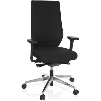hjh OFFICE 608841 bureaustoel Pro-Tec 700 stof, zwart, draaistoel, hoge rugleuning, verstelbaar, lendensteun hjh OFFICE 608841 bureaustoel Pro-Tec 700 stof, zwart, draaistoel, hoge rugleuning, verstelbaar, lendensteun