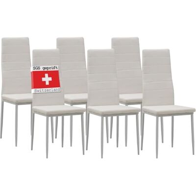 Albatros 2699 Milano, set van 6 stoelen, wit Albatros 2699 Milano, set van 6 stoelen, wit