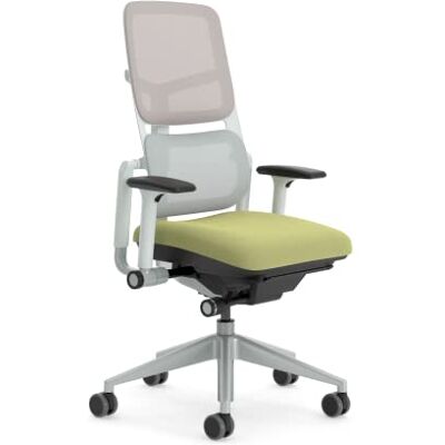 Steelcase Please Air, ergonomische draaistoel met in hoogte verstelbare lendensteun, amandelgroen/lichtgrijs Steelcase Please Air, ergonomische draaistoel met in hoogte verstelbare lendensteun, amandelgroen/lichtgrijs