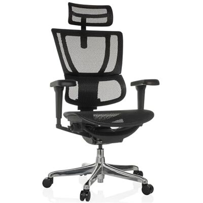 hjh OFFICE ERGOHUMAN Slim Ultra GEN2 Bureaustoel, ergonomische bureaustoel met flexibele lendensteun, mesh-weefsel, zwart hjh OFFICE ERGOHUMAN Slim Ultra GEN2 Bureaustoel, ergonomische bureaustoel met flexibele lendensteun, mesh-weefsel, zwart