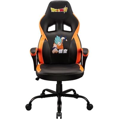 SUBSONIC Dragon Ball Z, Gaming- of bureaustoel, DBZ Pop gamingstoel voor jongeren of volwassenen, comfortabele schommelzitting, geïntegreerde hoofdsteun en armleuningen, ergonomische rugleuning, verstelbaar, SUBSONIC Dragon Ball Z, Gaming- of bureaustoel, DBZ Pop gamingstoel voor jongeren of volwassenen, comfortabele schommelzitting, geïntegreerde hoofdsteun en armleuningen, ergonomische rugleuning, verstelbaar,