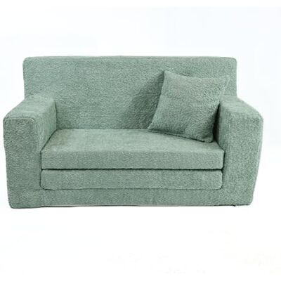 FORTISLINE Uitklapbare bank 83 x 47 x 43 cm Oeko-TEX 2-in-1 speelbank opklapbed voor kinderen FORTISLINE Uitklapbare bank 83 x 47 x 43 cm Oeko-TEX 2-in-1 speelbank opklapbed voor kinderen