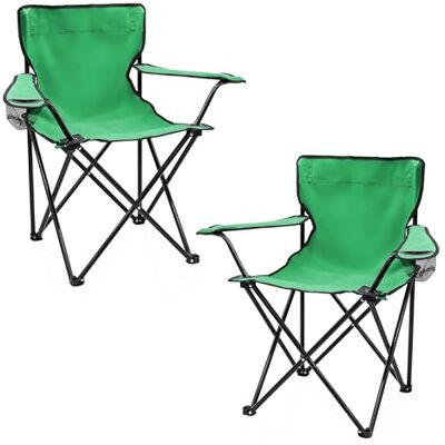 Spetebo Campingstoel met bekerhouder, 2 stuks, limoengroen, opvouwbare campingstoel met draagtas, opvouwbare stoel voor festival, vrije tijd, tuin, vissen, maximale belasting Spetebo Campingstoel met bekerhouder, 2 stuks, limoengroen, opvouwbare campingstoel met draagtas, opvouwbare stoel voor festival, vrije tijd, tuin, vissen, maximale belasting