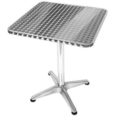 RELOVE In hoogte verstelbare ronde bartafel, draaibare bartafel, keukentafel, bistrotafel voor eetkamer, ontvangstruimte,buiten (60 x 60 x 70/110 cm (vierkant)) RELOVE In hoogte verstelbare ronde bartafel, draaibare bartafel, keukentafel, bistrotafel voor eetkamer, ontvangstruimte,buiten (60 x 60 x 70/110 cm (vierkant))