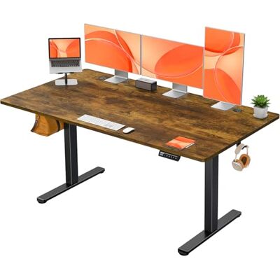 ErGear In hoogte verstelbaar elektrisch bureau 160 x 80 cm, in hoogte verstelbaar bureau met 4 geheugenfuncties, speeltafel met vierdelig blad ErGear In hoogte verstelbaar elektrisch bureau 160 x 80 cm, in hoogte verstelbaar bureau met 4 geheugenfuncties, speeltafel met vierdelig blad