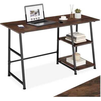 tectake Bureau Paisley 120 x 50 x 73,5 cm – rustiek donkerbruin – 404696 tectake Bureau Paisley 120 x 50 x 73,5 cm – rustiek donkerbruin – 404696