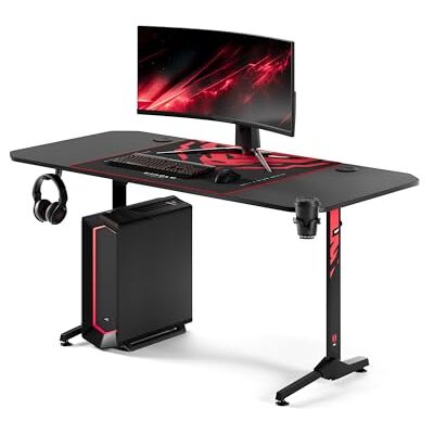 Diablo X-Mate Gaming Bureau 160 cm x 75 cm x 75 cm PC Gamer Ergonomische Carbon Hoofdtelefoon Haak Bekerhouder Diablo X-Mate Gaming Bureau 160 cm x 75 cm x 75 cm PC Gamer Ergonomische Carbon Hoofdtelefoon Haak Bekerhouder
