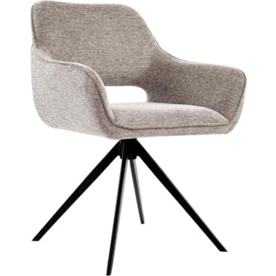 Kick Collection draaiEetkamerstoel Miyo Taupe Modern en hoogwaardig Structuurstof van metaal Verkrijgbaar in vele kleuren Kick Collection draaiEetkamerstoel Miyo Taupe Modern en hoogwaardig Structuurstof van metaal Verkrijgbaar in vele kleuren