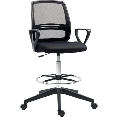Vinsetto Bureaustoel, verstelbaar, 59,5 x 60 x 102,5-126 cm, zwart Vinsetto Bureaustoel, verstelbaar, 59,5 x 60 x 102,5-126 cm, zwart
