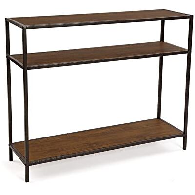 Versa Berlin gangkast 80 x 30 x 100 cm, smal, bruin en zwart Versa Berlin gangkast 80 x 30 x 100 cm, smal, bruin en zwart
