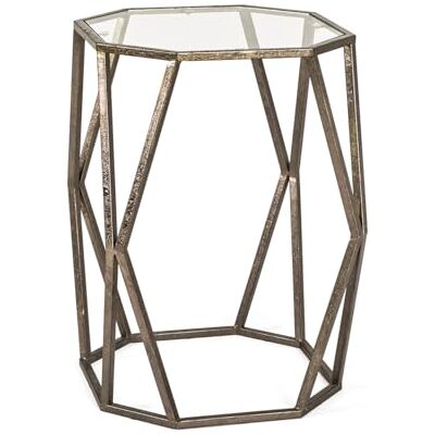 HAKU Moebel bijzettafel, staal, antiek-brons, 49 x 49 x 50 cm HAKU Moebel bijzettafel, staal, antiek-brons, 49 x 49 x 50 cm