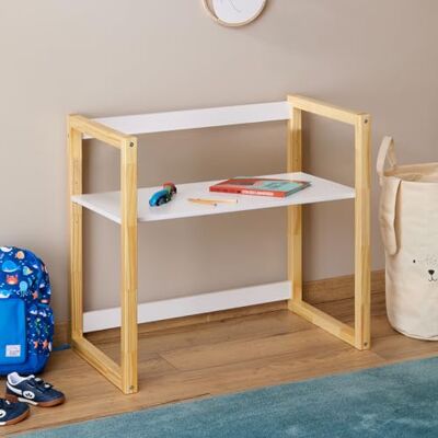 IDIMEX SUZA Bureau voor kinderen, in hoogte verstelbaar, 80 x 76 x 48 cm, massief grenenhout, kantoor, kinderkamer, 4 hoogtes, wit/naturel IDIMEX SUZA Bureau voor kinderen, in hoogte verstelbaar, 80 x 76 x 48 cm, massief grenenhout, kantoor, kinderkamer, 4 hoogtes, wit/naturel