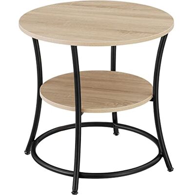tectake Industriële bijzettafel Saint Louis lichtbruin 55 x 56 cm 404446 tectake Industriële bijzettafel Saint Louis lichtbruin 55 x 56 cm 404446