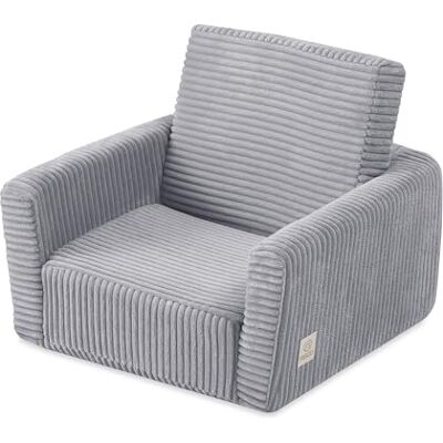 MISIOO Cubie Kinderstoel, corduroy, opvouwbaar, voor kinderkamer, kleine babystoel, zachte stoel voor kinderkamer, kleine babystoel voor peuters MISIOO Cubie Kinderstoel, corduroy, opvouwbaar, voor kinderkamer, kleine babystoel, zachte stoel voor kinderkamer, kleine babystoel voor peuters