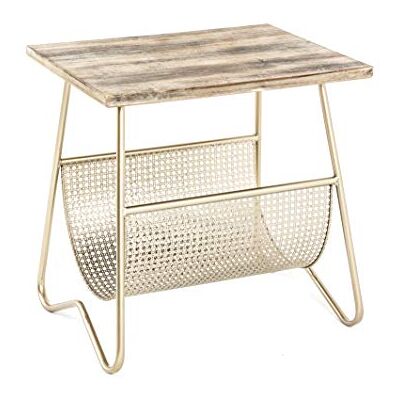 HAKU Möbel Bijzettafel, staal, goudkleurig, D 40 x B 50 x H 51 cm HAKU Möbel Bijzettafel, staal, goudkleurig, D 40 x B 50 x H 51 cm