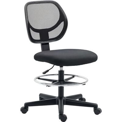 Vinsetto Ergonomische Bureaustoel, voetensteun, 360° draaibaar, zwart Vinsetto Ergonomische Bureaustoel, voetensteun, 360° draaibaar, zwart