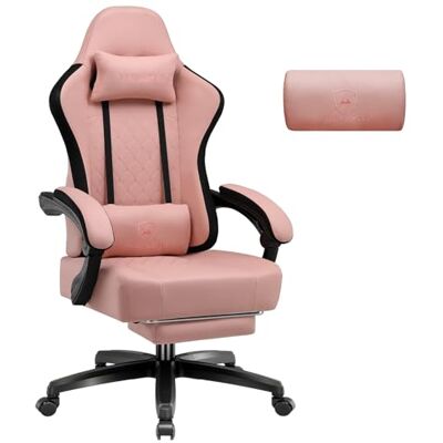GTPLAYER Gamingstoel van stof met pocketveringkussen, ergonomisch, draaibaar, met voetensteun, belastbaar tot 150 kg, oranje GTPLAYER Gamingstoel van stof met pocketveringkussen, ergonomisch, draaibaar, met voetensteun, belastbaar tot 150 kg, oranje