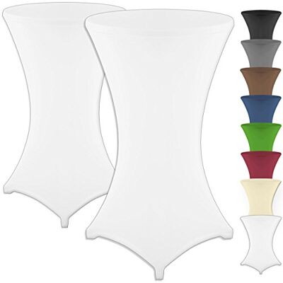 Gräfenstayn Set van 2 stretch statafelhoezen Diana met Öko-Tex-certificering, voetversterking, in vele kleuren en maten Ø60-65cm / Ø70-75cm / Ø80-85cm (wit, Ø60-65cm) Gräfenstayn Set van 2 stretch statafelhoezen Diana met Öko-Tex-certificering, voetversterking, in vele kleuren en maten Ø60-65cm / Ø70-75cm / Ø80-85cm (wit, Ø60-65cm)