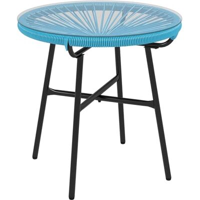 Outsunny Salontafel voor buiten, rond, Ø 50 x 50 cm, blauw Outsunny Salontafel voor buiten, rond, Ø 50 x 50 cm, blauw