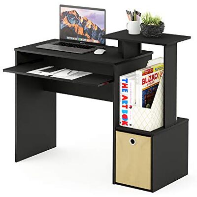 Furinno bureaus, hout, bruin, eenheidsmaat, compact, zwart/bruin, eenheidsmaat Furinno bureaus, hout, bruin, eenheidsmaat, compact, zwart/bruin, eenheidsmaat