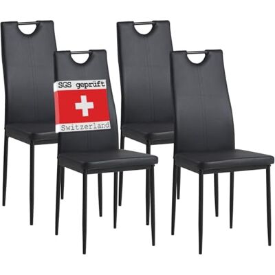 Albatros eetkamerstoelen SALERNO, set van 4, zwart Albatros eetkamerstoelen SALERNO, set van 4, zwart