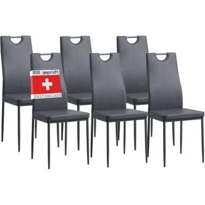 Albatros eetkamerstoelen SALERNO, set van 6, grijs Albatros eetkamerstoelen SALERNO, set van 6, grijs