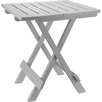 Spetebo Klaptafel "ADIGE" tafel voor de kleine tuin of campingtafel perfect als bijzettafel lichtgrijs Spetebo Klaptafel "ADIGE" tafel voor de kleine tuin of campingtafel perfect als bijzettafel lichtgrijs