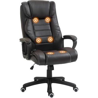 Vinsetto Bureaustoel, massage, hoog comfort, in hoogte verstelbaar, bruin Vinsetto Bureaustoel, massage, hoog comfort, in hoogte verstelbaar, bruin