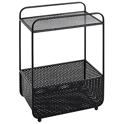 HAKU Möbel salontafel, metaal, zwart, L 41 x D 25 x H 58 cm HAKU Möbel salontafel, metaal, zwart, L 41 x D 25 x H 58 cm