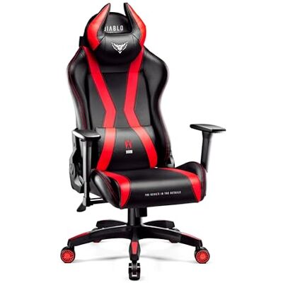 Diablo X-Horn 2.0 Gamestoel Gaming Stoel Bureaustoel 3D Armleuningen Ergonomisch Ontwerp Lumbaal/Nekkussen Imitatieleer Rood Normal (L) Diablo X-Horn 2.0 Gamestoel Gaming Stoel Bureaustoel 3D Armleuningen Ergonomisch Ontwerp Lumbaal/Nekkussen Imitatieleer Rood Normal (L)