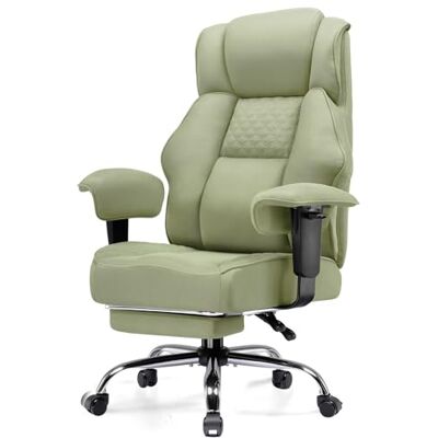 GTPLAYER Gamingstoel, brede bureaustoel van hoogwaardige stof, ergonomische pc-stoel, verstelbare en draaibare bureaustoel met voetensteun, 180 kg, groen GTPLAYER Gamingstoel, brede bureaustoel van hoogwaardige stof, ergonomische pc-stoel, verstelbare en draaibare bureaustoel met voetensteun, 180 kg, groen
