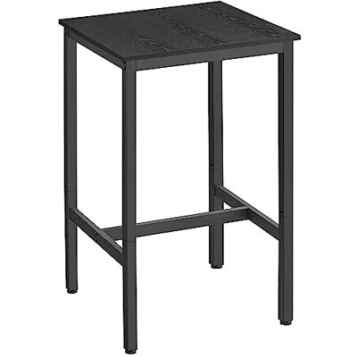 VASAGLE Bartafel, vierkante statafel, robuust stalen frame, 60 x 60 x 92 cm, eenvoudig te monteren, voor woonkamer, keuken, industriële stijl, ebbenhout zwart en zwart LBT025B56 Table de Bar, Montage Facile, pour Cuisine, Salon, Style Moderne, Couleur N VASAGLE Bartafel, vierkante statafel, robuust stalen frame, 60 x 60 x 92 cm, eenvoudig te monteren, voor woonkamer, keuken, industriële stijl, ebbenhout zwart en zwart LBT025B56 Table de Bar, Montage Facile, pour Cuisine, Salon, Style Moderne, Couleur N