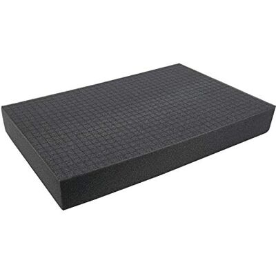 HMF 1456-70 Cube rasterschuim, 345 x 550 mm, dubbele maat, koffervulling, tafeltop, hoogte: 70 mm HMF 1456-70 Cube rasterschuim, 345 x 550 mm, dubbele maat, koffervulling, tafeltop, hoogte: 70 mm