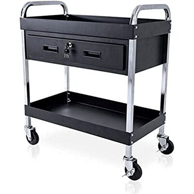 QUIRUMED Kapsalon trolley met lade en dienblad QUIRUMED Kapsalon trolley met lade en dienblad
