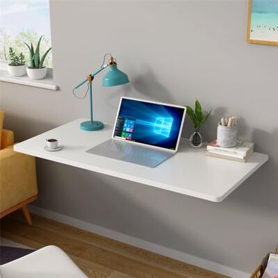 RELOVE Onzichtbare opvouwbare keukeneettafel, drijvend computerbureau, kaptafel voor thuis, wasbank, opklapbare wandtafel (80 x 50 x 1,6 cm, wit) RELOVE Onzichtbare opvouwbare keukeneettafel, drijvend computerbureau, kaptafel voor thuis, wasbank, opklapbare wandtafel (80 x 50 x 1,6 cm, wit)