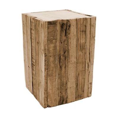 Spetebo Design vierkante houten kruk, bloemenkruk, houten bijzettafel, 30 x 20 cm Spetebo Design vierkante houten kruk, bloemenkruk, houten bijzettafel, 30 x 20 cm