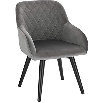 WOLTU KST002gr Kindermeubel, zithoogte 29 cm, kinderstoelen met rugleuning armleuning, stoffen bekleding, zacht frame van metaal (grijs) WOLTU KST002gr Kindermeubel, zithoogte 29 cm, kinderstoelen met rugleuning armleuning, stoffen bekleding, zacht frame van metaal (grijs)