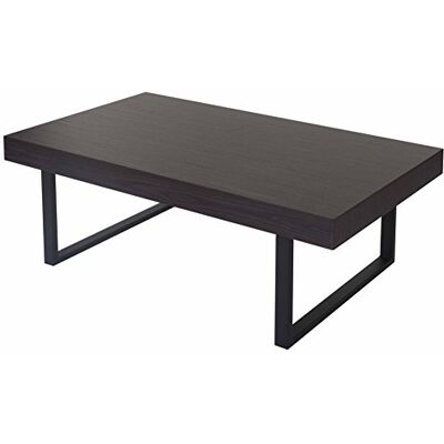 Mendler Salontafel Kos T576, woonkamertafel 40 x 110 x 60 cm, MVG-gecertificeerd wengé, donkermetalen poten Mendler Salontafel Kos T576, woonkamertafel 40 x 110 x 60 cm, MVG-gecertificeerd wengé, donkermetalen poten