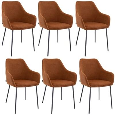 Kick Collection Guus Set van 6 eetkamerstoelen Terra Modern en hoogwaardig Structuurstof van metaal Verkrijgbaar in vele kleuren Kick Collection Guus Set van 6 eetkamerstoelen Terra Modern en hoogwaardig Structuurstof van metaal Verkrijgbaar in vele kleuren
