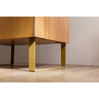Generic Set van 2 metalen meubelpoten, industriële tafelpoten voor bank, console, dressoir, salontafel, moderne stalen houders voor doe-het-zelf (zwart/wit/zilver/goud/chroom/crème) (zwart) Generic Set van 2 metalen meubelpoten, industriële tafelpoten voor bank, console, dressoir, salontafel, moderne stalen houders voor doe-het-zelf (zwart/wit/zilver/goud/chroom/crème) (zwart)