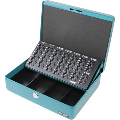 HMF gelddoos petrolkleur 30x24x9 cm HMF gelddoos petrolkleur 30x24x9 cm