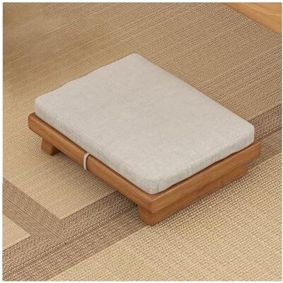 PetterShop Multifunctionele Japanse vloerstoel, vintage vloerzittende theestoel lage stoel meubels kenmerken familiekamersstoel (kleur: beige, maat: 45 x 35 x 10 cm) PetterShop Multifunctionele Japanse vloerstoel, vintage vloerzittende theestoel lage stoel meubels kenmerken familiekamersstoel (kleur: beige, maat: 45 x 35 x 10 cm)