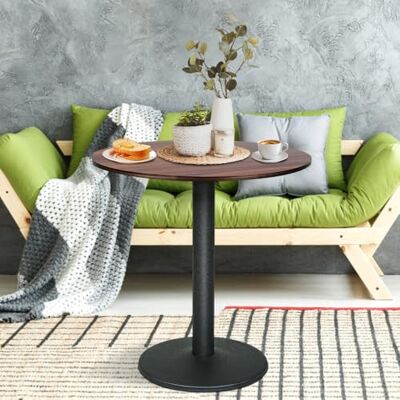 LANTUS Bartafel, rond, eettafel, vierkant, industriële stijl, houten plank + ijzeren poten, maximale belasting 125 kg, 70 x 70 x 72 cm (B) LANTUS Bartafel, rond, eettafel, vierkant, industriële stijl, houten plank + ijzeren poten, maximale belasting 125 kg, 70 x 70 x 72 cm (B)