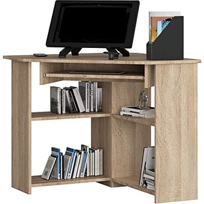AKORD hoekbureau met opbergruimte 80 x 74 x 80 cm eenvoudige montage plank inbegrepen laminaatplaat 16 mm kantoormeubels AKORD hoekbureau met opbergruimte 80 x 74 x 80 cm eenvoudige montage plank inbegrepen laminaatplaat 16 mm kantoormeubels