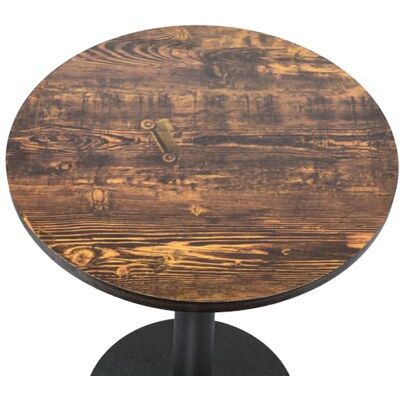 LANTUS Ronde bartafel, eettafel, vierkant, industriële stijl, houten plank + ijzeren poten, maximale belasting 125 kg, 70 x 70 x 72 cm (C) LANTUS Ronde bartafel, eettafel, vierkant, industriële stijl, houten plank + ijzeren poten, maximale belasting 125 kg, 70 x 70 x 72 cm (C)