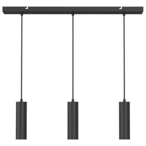 CALEX Moderne hanglamp met 3 lampen, GU10, matzwart, draaibare spots, verstelbare kabel, 1,5 m CALEX Moderne hanglamp met 3 lampen, GU10, matzwart, draaibare spots, verstelbare kabel, 1,5 m