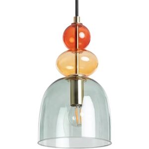 LEDKIA LIGHTING Baudelaire hanglamp elegant vintage design metaal en glas verstelbaar licht E14 voor binnen: woonkamer, keuken, restaurant, groen, metaal glas LEDKIA LIGHTING Baudelaire hanglamp elegant vintage design metaal en glas verstelbaar licht E14 voor binnen: woonkamer, keuken, restaurant, groen, metaal glas